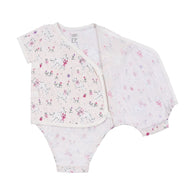 Nest Designs Short Sleeve Kimono Onesie Doggie Meadow