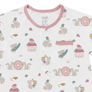 Nest Designs Short Sleeve Romper Very Squirrelly
