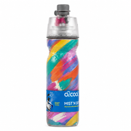 O2Cool 20 oz Mist 'N Sip 2-in-1 Misting Water Bottle - Pink Floral