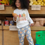 Petite Revery Munchies Long Sleeve Tee - Sea Salt