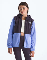 The North Face Teen Glacier Full Zip Hoodie - Periwinkle Glow/Endless Dusk