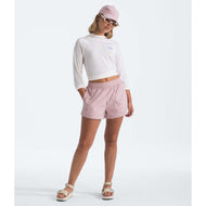The North Face Women's Class V Pathfinder Pull-On Shorts 3 Inch Metal Pink
