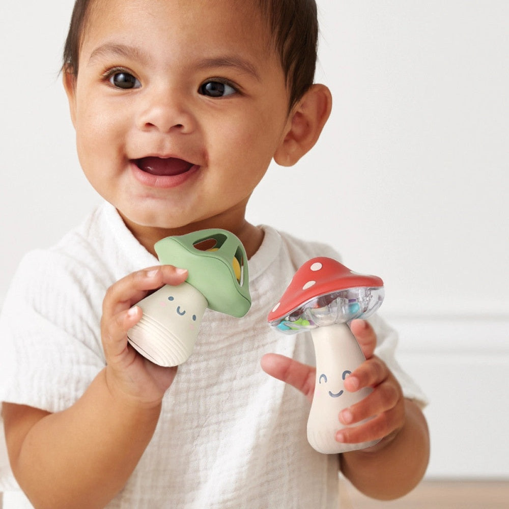 Baby Rattles: Compare Shapes, Materials, and Sound