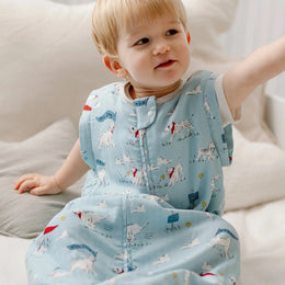 Nest Designs 0.6 TOG Removable 3/4 Sleeve Sleep Bag Puppy Park