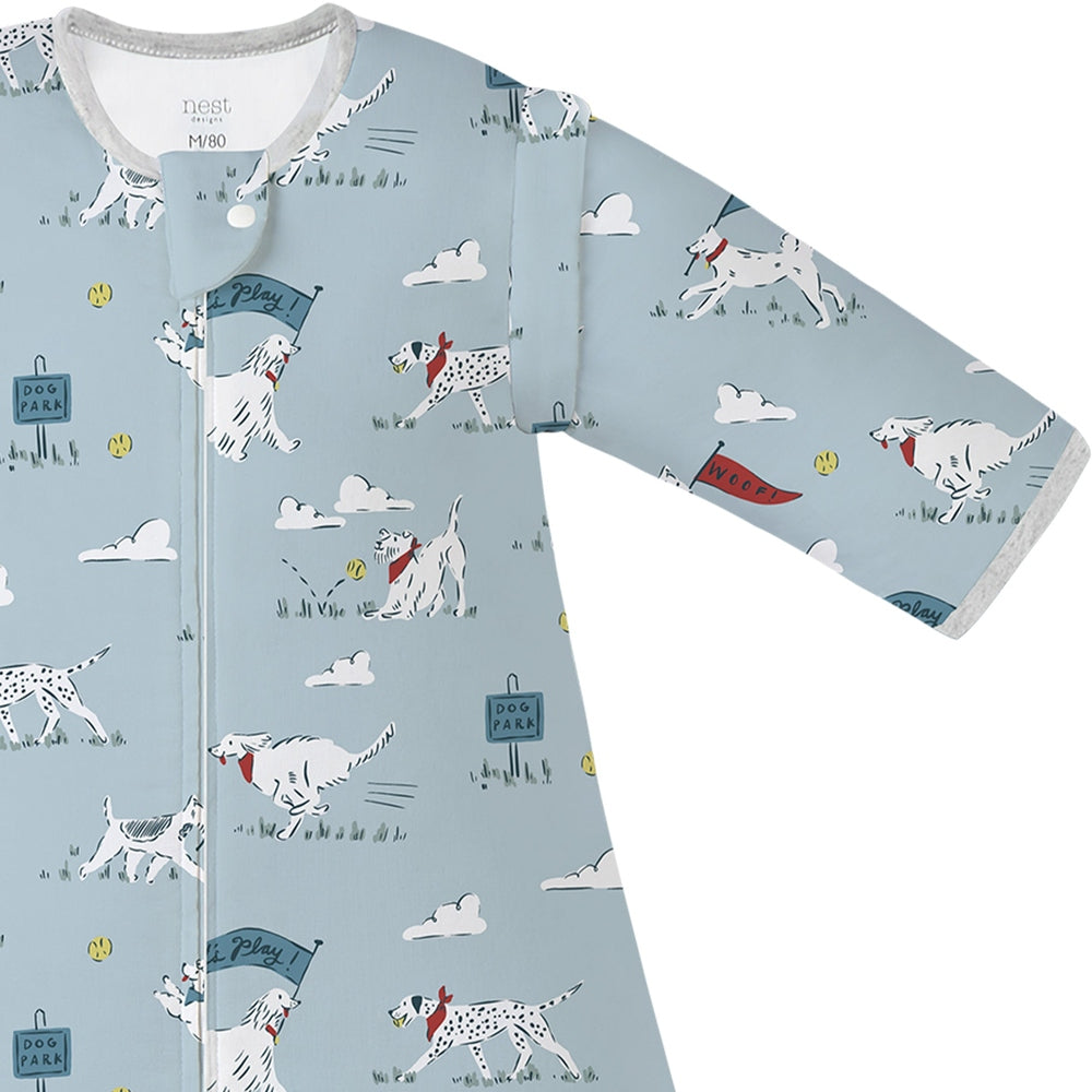 Nest Designs 0.6 TOG Removable 3/4 Sleeve Sleep Bag Puppy Park, product view 6