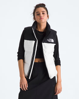 The North Face Women’s 1996 Retro Nuptse Vest - White Dune/TNF Black/Recycled Down