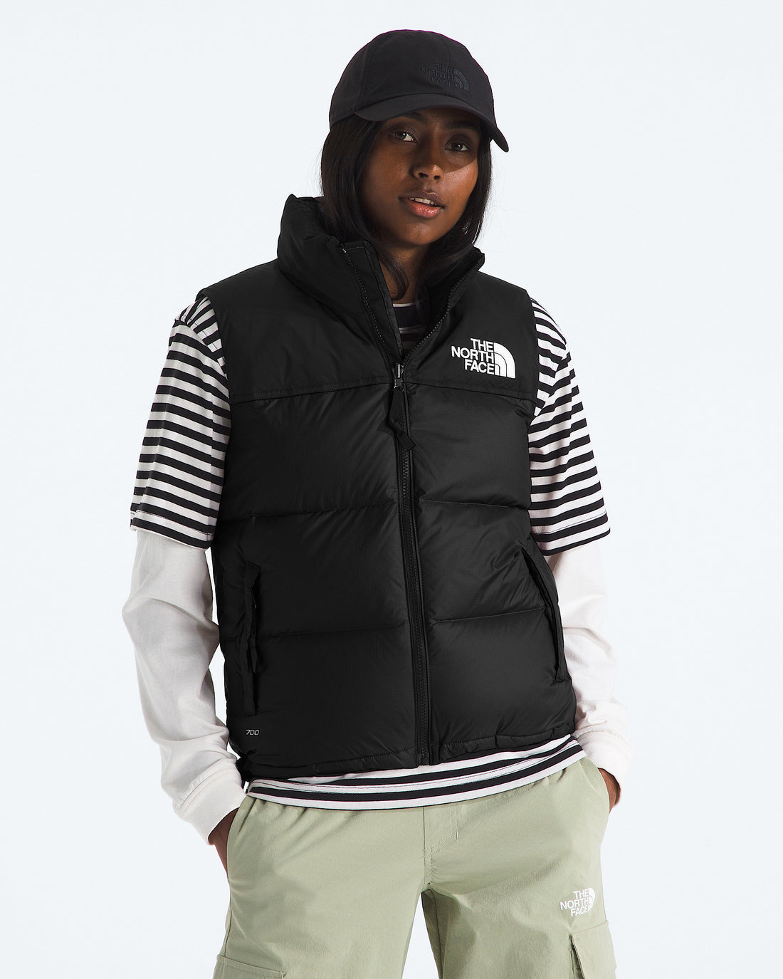 The North Face Women’s 1996 Retro Nuptse Vest in TNF Black, front model view