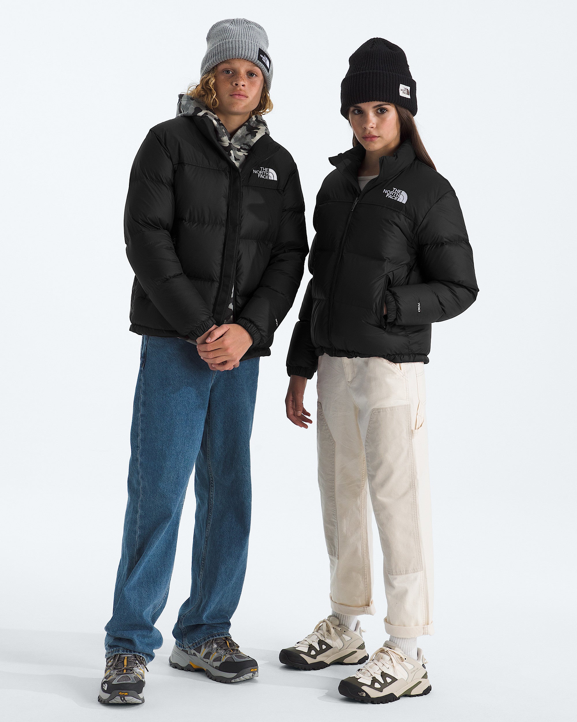 The North Face Boys’ & Girls’ 1996 Retro Nuptse Jacket - TNF Black / Recycled Down