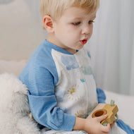 Nest Designs 1.0 TOG Raglan Long Sleeve Footed Sleep Bag Fluffy Puffs