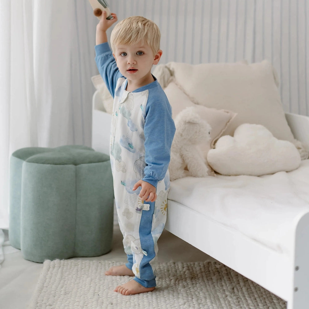 Nest Designs 1.0 TOG Raglan Long Sleeve Footed Sleep Bag Fluffy Puffs, product view 3