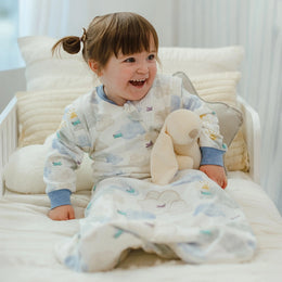 Nest Designs 1.0 TOG Removable Sleeve Sleep Bag Fluffy Puffs