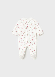 Mayoral Newborn Girl 2-Pack Velour One-Piece - Red
