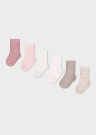 Mayoral Newborn Boy 6-Pack Socks - Roses