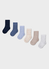 Mayoral Newborn Boy 6-Pack Socks - Blue