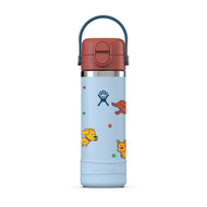 Hydro Flask Kids 18 oz Wide Mouth Bottle With Covered Straw Cap And Boot