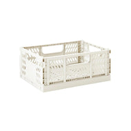 3 Sprouts Modern Folding Crate Cream
