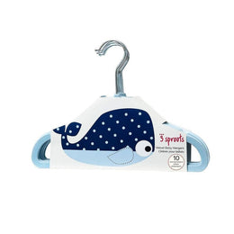 3 Sprouts Blue Velvet Non-Slip Hangers 10pc