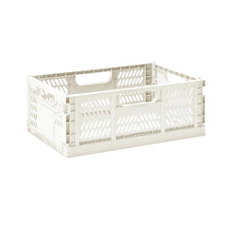 3 Sprouts Modern Folding Crate Cream