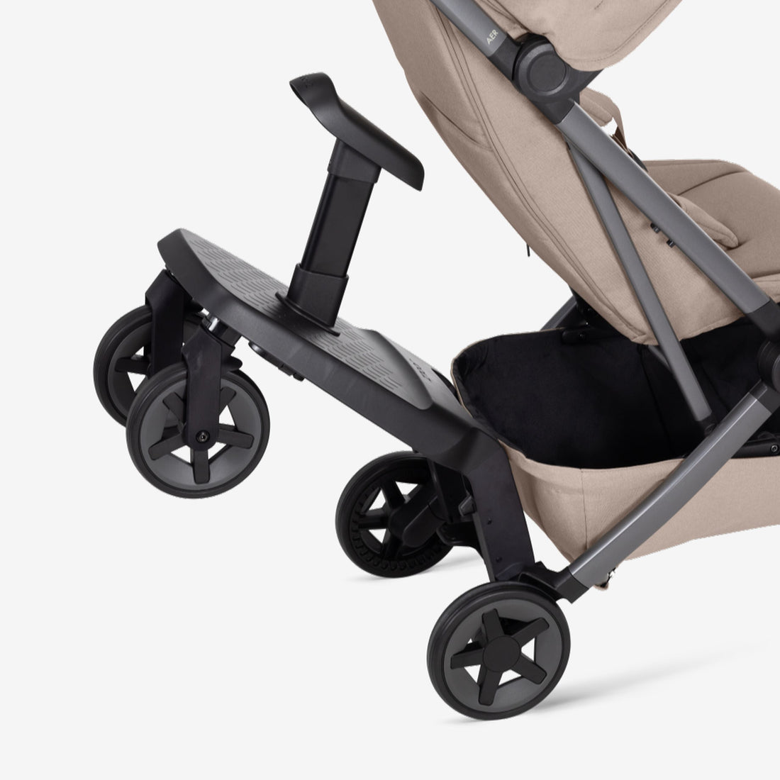 Joolz Aer² Footboard With Seat - footboard attachment close-up