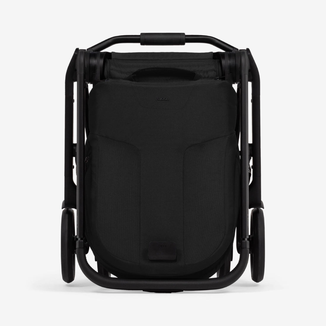 Joolz Hub² Compact Stroller - Space Black folded front view