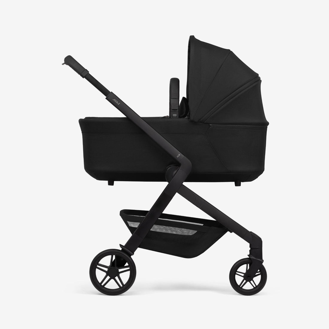 Joolz Hub² Cot - cot on stroller side view