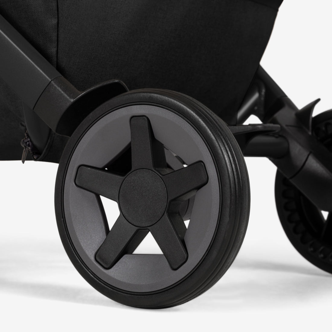 Joolz Aer² Lightweight Stroller - Space Black rear wheel close-up