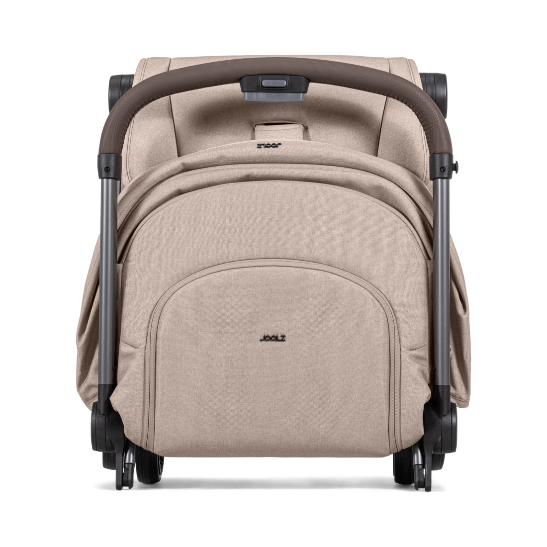 Joolz Aer² Lightweight Stroller - Sandy Taupe folded front view