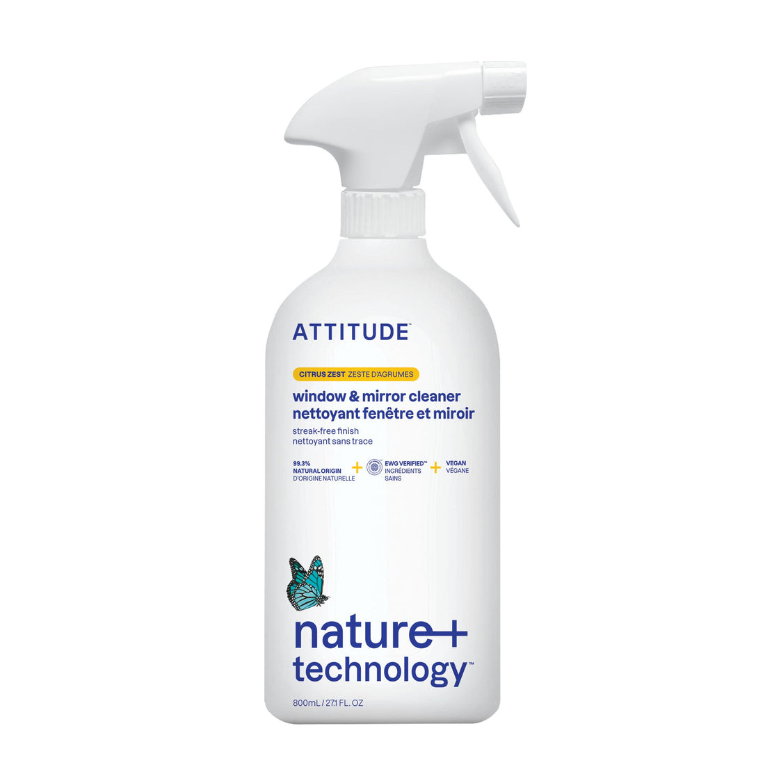 Attitude Window & Mirror Cleaner Citrus Zest 800 ml product image