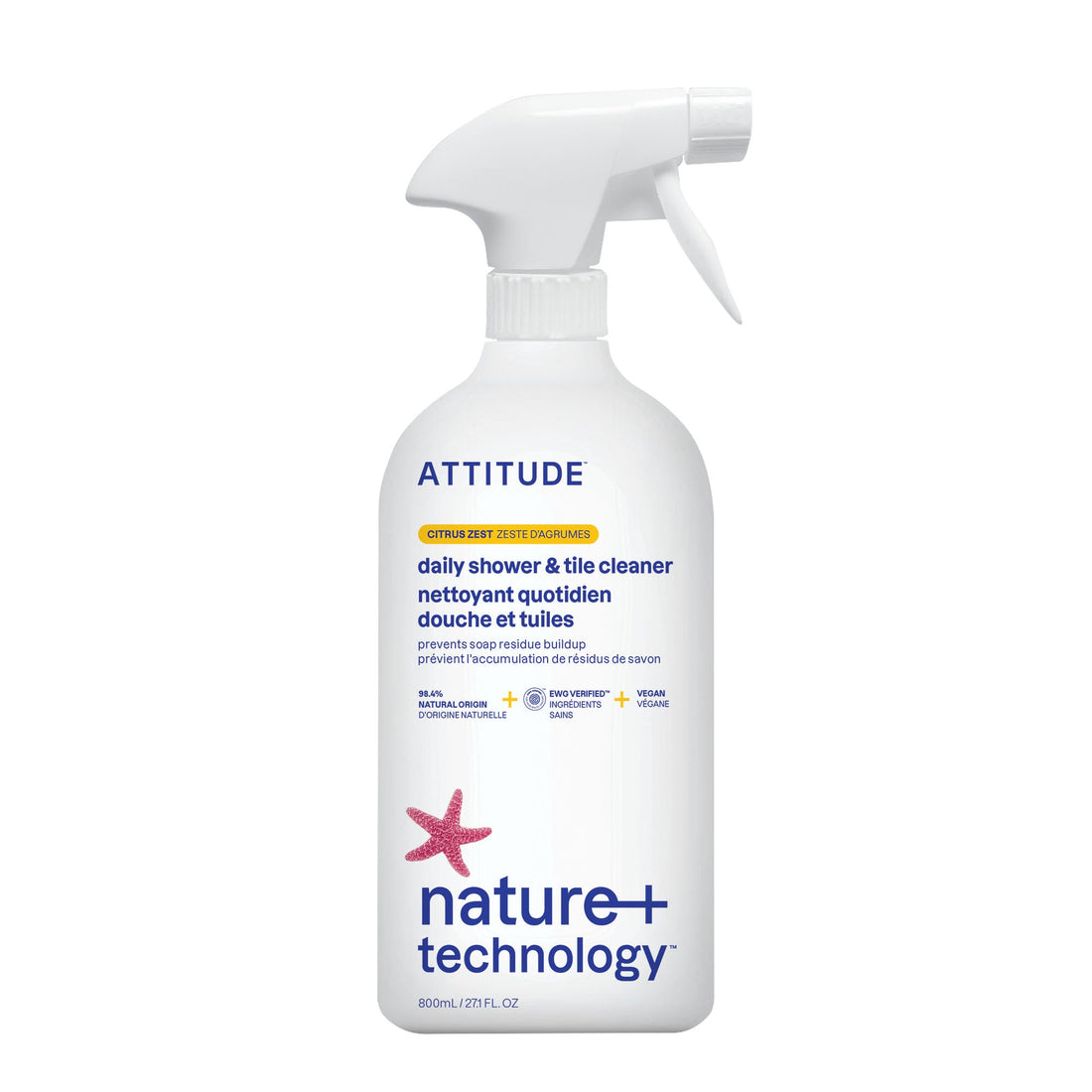Attitude Daily Shower & Tile Cleaner Citrus Zest 800 ml product image