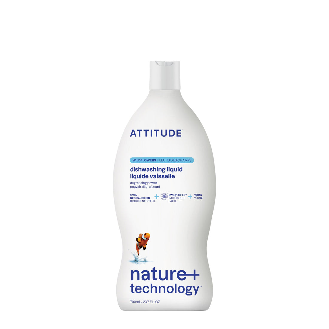 Attitude Dish Soap 700 mL - Wildflowers front product view
