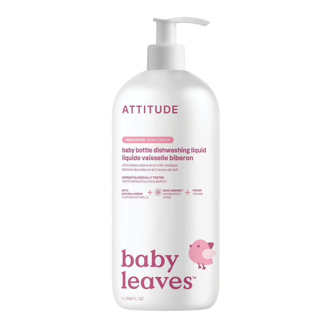Attitude Baby Bottle Dishwashing Soap - Unscented product image