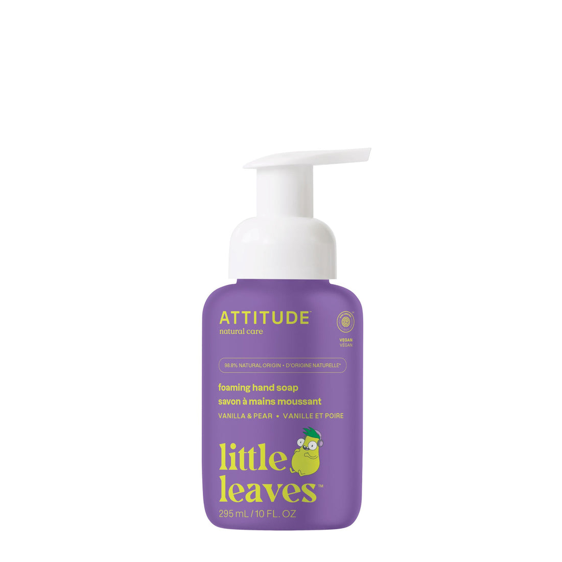 Attitude Foaming Hand Soap 295 ml - Vanilla & Pear front product view