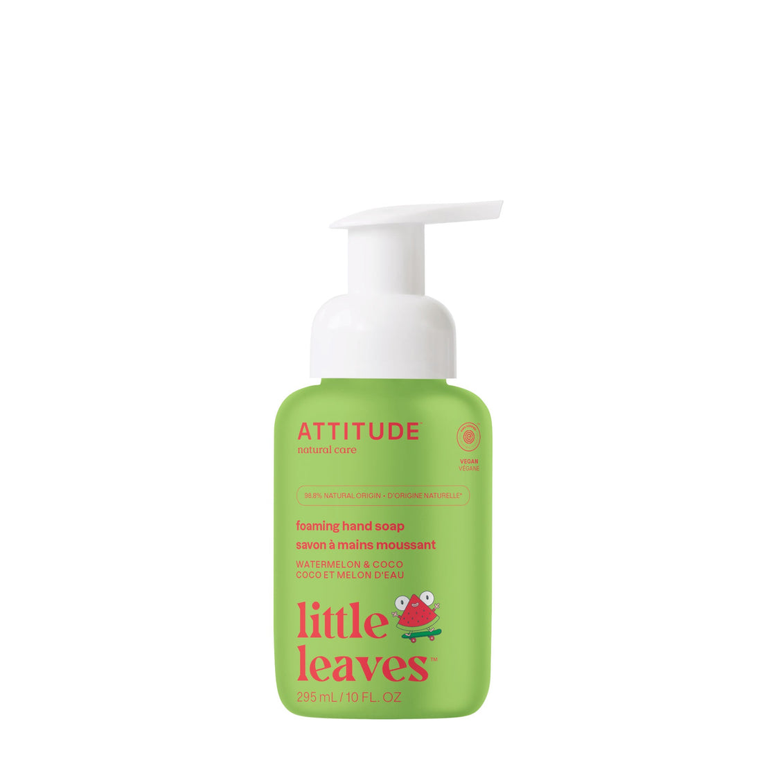Attitude Foaming Hand Soap 295 ml - Watermelon & Coco front product view