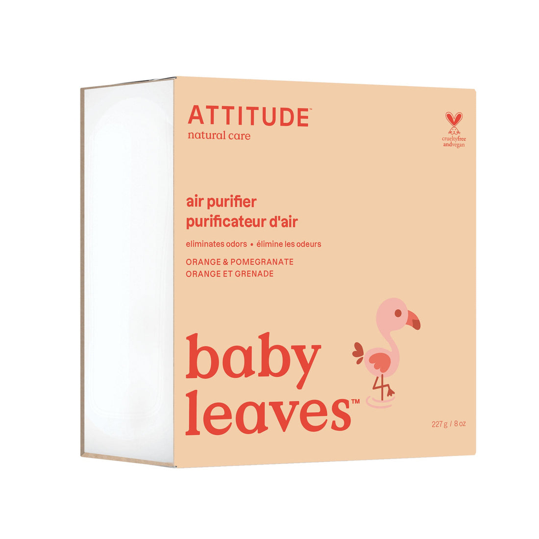 Attitude Air Purifier 227G - Orange & Pomegranate front product view