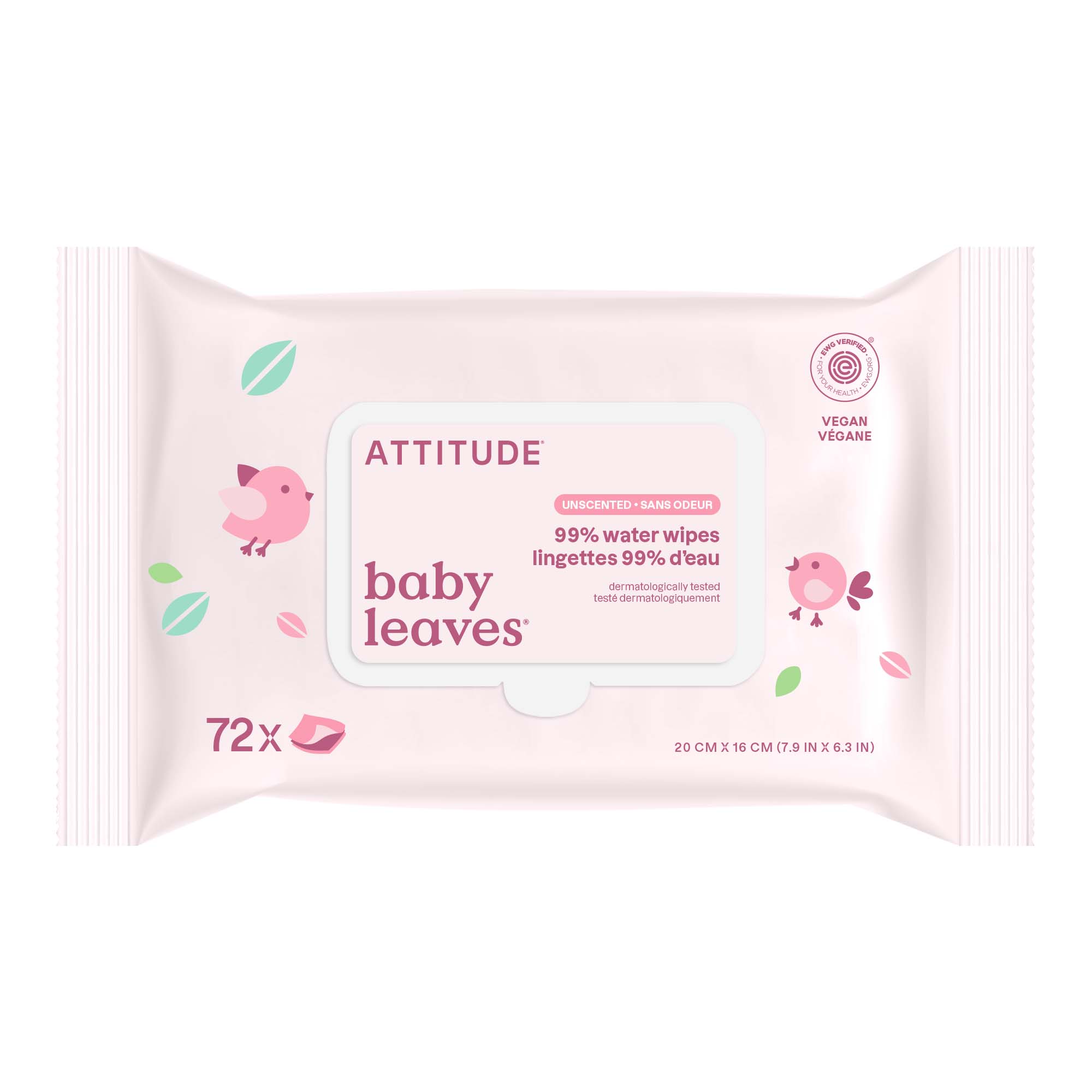 Attitude Baby Wipes - 99% Water