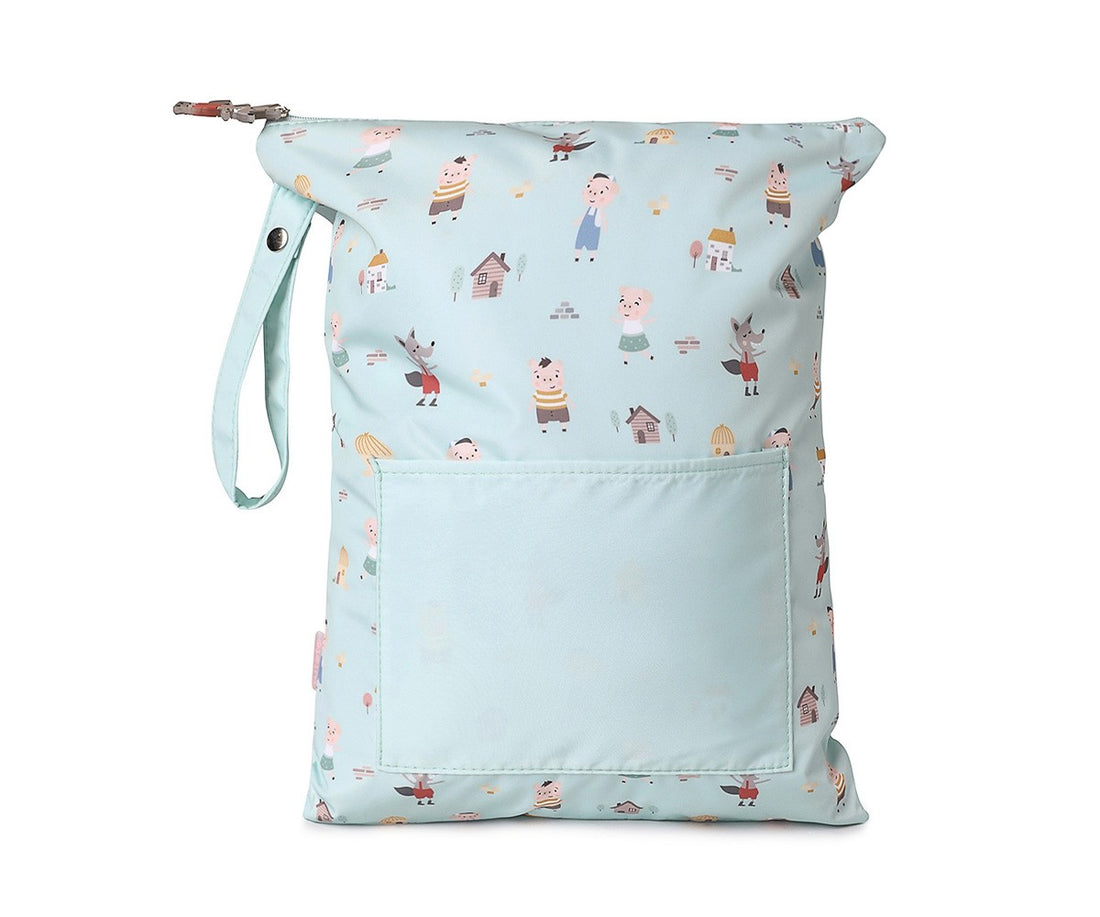 Tutete The Three Little Pigs — Personalized Large Waterproof Bag The Three Little Pigs