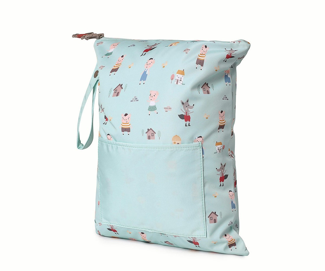 Tutete The Three Little Pigs — Personalized Large Waterproof Bag The Three Little Pigs