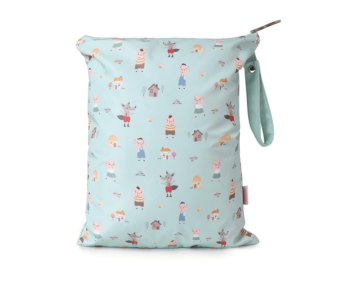 Tutete The Three Little Pigs — Personalized Large Waterproof Bag The Three Little Pigs