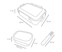 Tutete Kids Bento Lunch Box