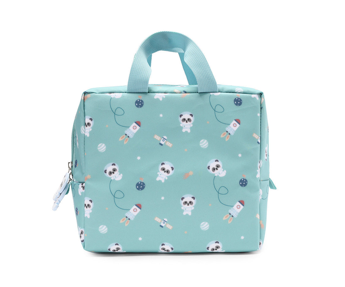 Tutete Pandas in Space — Personalized Insulated Lunch Bag Pandas in Space