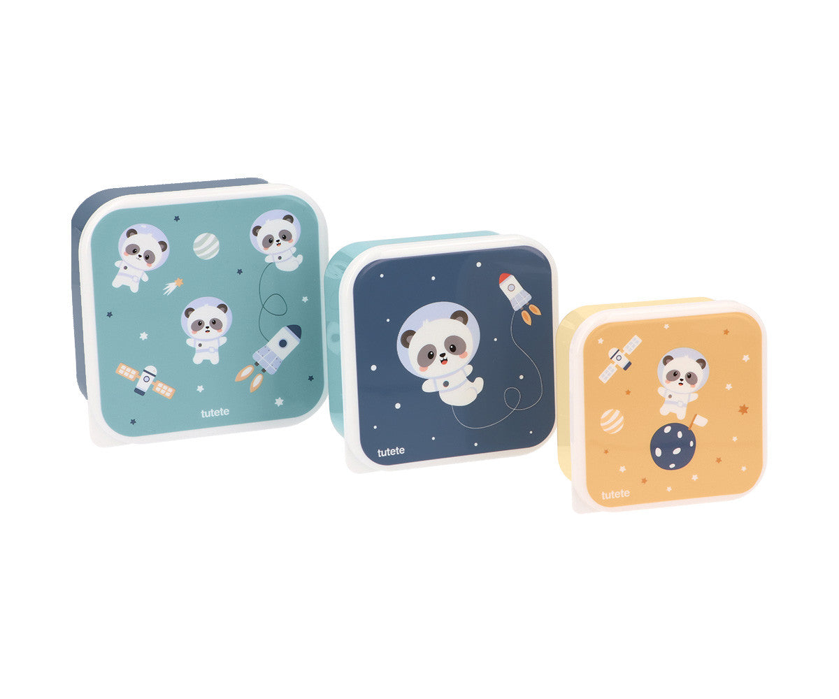 Tutete Kids 3-Piece Snack Box Set