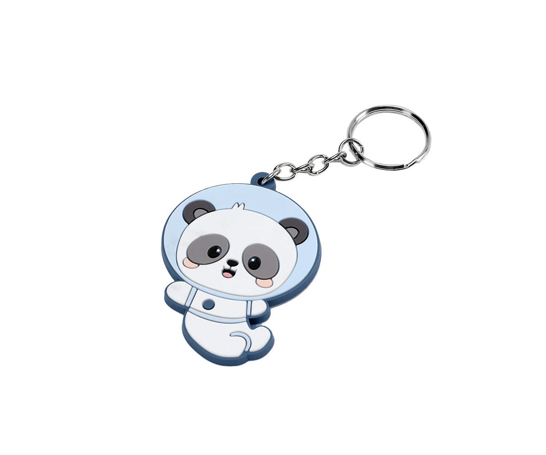 Tutete Pandas in Space — Silicone Keychain Pandas in Space