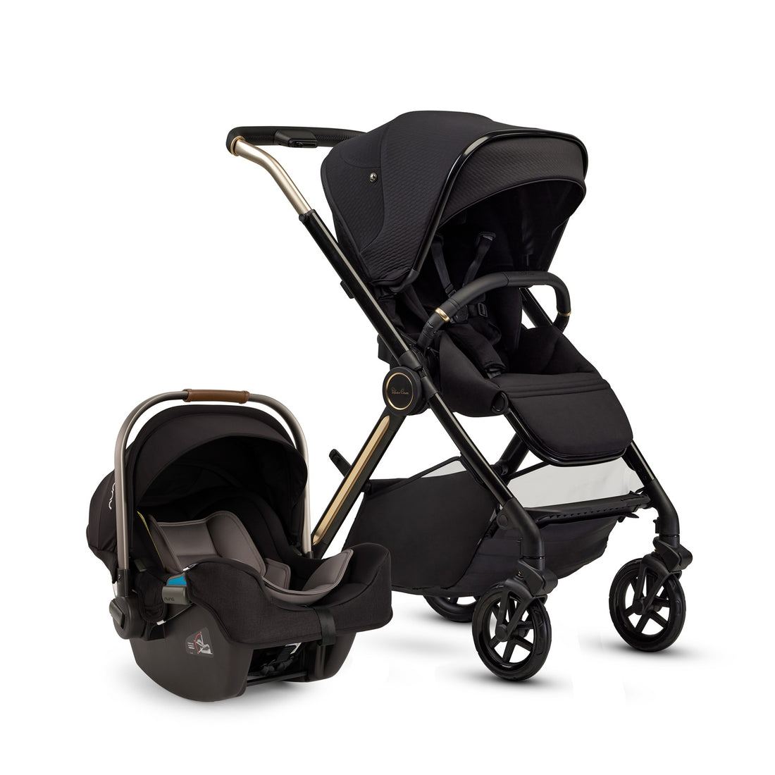 Silver Cross Reef 2 Stroller in Espresso with Nuna PIPA Infant Car Seat bundle
