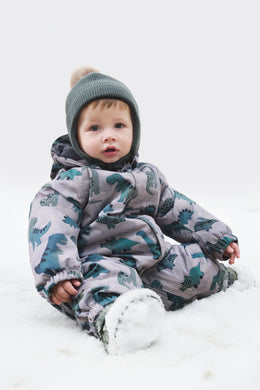 Color Kids Baby Printed Snowsuit Deep Lichen Green