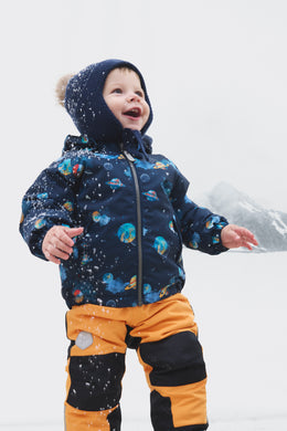 Color Kids Baby Quilted Print Jacket Turbulence