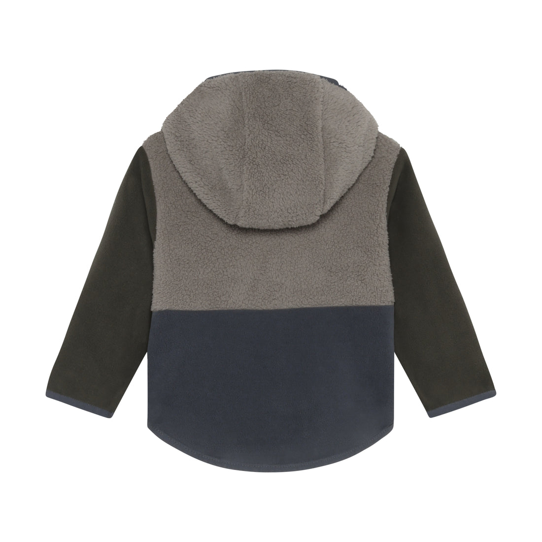 Color Kids Baby Teddy Fleece Jacket in Turbulence - back view