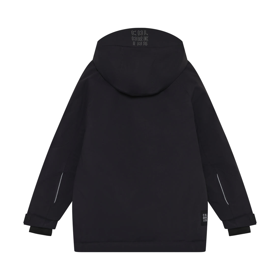 Color Kids junior jacket in Phantom — back with hood