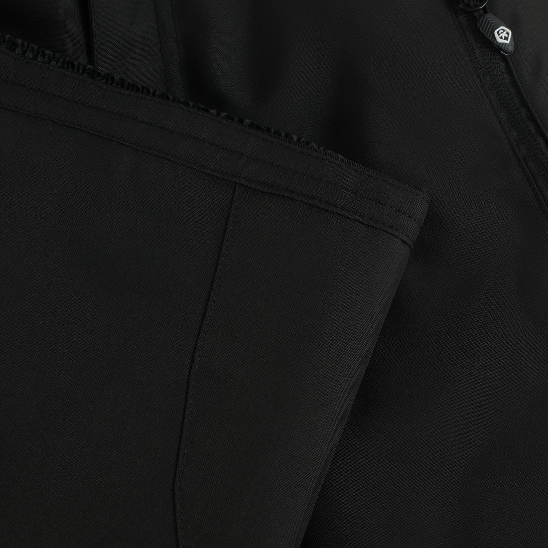 Color Kids Ski Pants with Zips in Black - feature detail