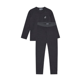 Color Kids Wool Ski Base Layer Set Phantom