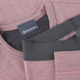 Color Kids Wool Ski Base Layer Set Toadstool